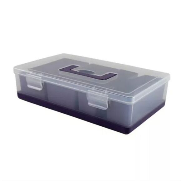 🆕️🗃Cook With Color EEK Snack Box Food Storage Container - White/Purple - Picture 3 of 4